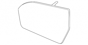 Mirror element left Lincoln MKC 15-19 BSM, auto-dimming