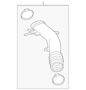 Ford Edge 15-18 2.0T Air Duct from Filter