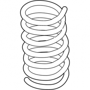 Rear left spring for Ford Fusion mk5 13-20, brown and blue stiffness