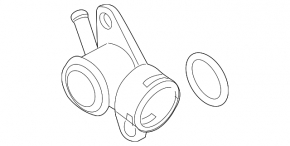 Audi Q3 15-18 Cooling System Flange