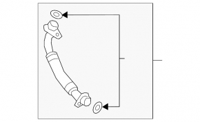 Audi Q7 16-26 2.0T turbo oil drain pipe