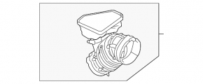 Air duct for intake Nissan Rogue 21-21 2.5 with resonator
