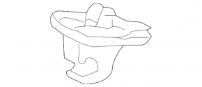Driver's visor mounting hook VW Jetta 11-18 USA gray