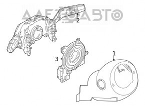 Guitar steering column switches Nissan Rogue 21-23 under fog lights us built