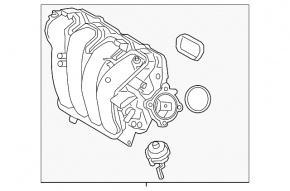 Intake manifold Hyundai Elantra 21- 2.0