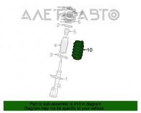 Front left spring Chrysler 200 11-14