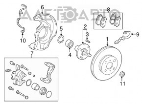 Brake Disc Cover Front Right Toyota Corolla e12 02-08