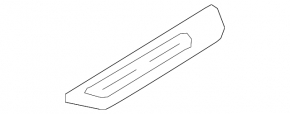Door sill trim outer rear right Audi A6 C7 12-18 S-line