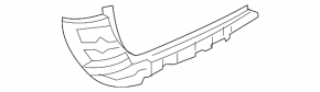 Rear bumper mount upper right BMW X3 F25 11-14 prerest