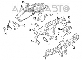 Under-torpedo pipe reinforcement frame Mini Cooper Clubman R55 07-14