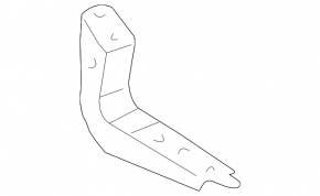 Rear left footboard sill bracket Lexus GX470 03-09