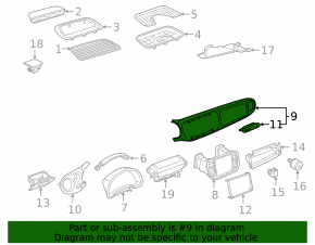 Set of front panel trims with glove compartment VW Beetle 12-19 carbon, scratches