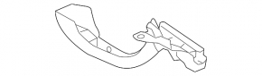 Left trunk lid hinge trim for Lexus IS 14-20