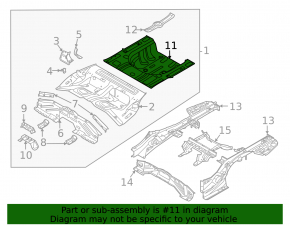 Trunk trough Hyundai Sonata 20-22