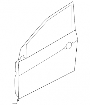 Kia Forte 4d 2014-2018 front left door