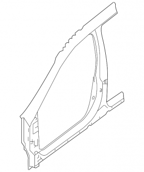 Right center pillar for Nissan Rogue 14-20