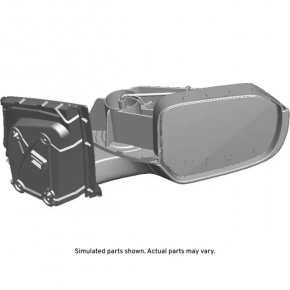 Side mirror right Chevrolet Volt 16- 5 pins, graphite