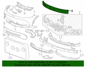 Front bumper reinforcement Chevrolet Equinox EV 24-26