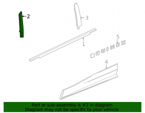 Door trim, front left side, Chevrolet Equinox EV 24-26