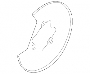 Brake Disc Cover Rear Right Ford Flex 09-11