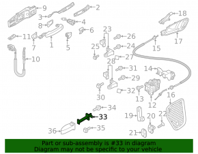 Door limiter front left Audi A3 8V 15-20 4d, 5d