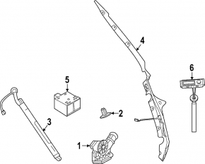 Trunk door lock bracket Nissan Ariya 23-25