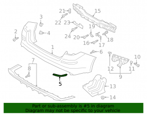 Rear right reflector Kia Optima 19-20