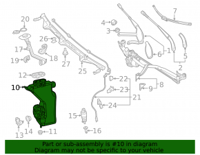 Mercedes W213 E 17-23 Windscreen Washer Reservoir