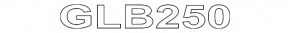 Emblem inscription GLB 250 trunk door Mercedes X247 GLB 20-26