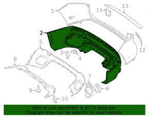 Mercedes X247 GLB 20-23 rear bumper lip structure