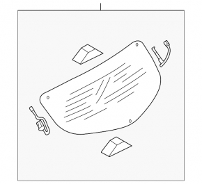 Rear glass trunk door Mazda3 MPS 09-13