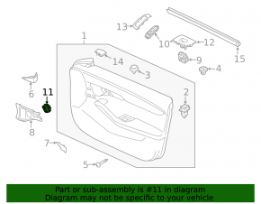 Front right central lock button Mazda 3 19-