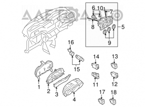 Mazda3 03-09 hazard warning button