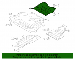 Rear Engine Guard Ford Escape MK3 13-19