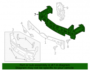 Mazda CX-3 16-21 Front Bumper Reinforcement