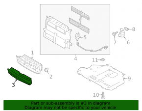 Lower radiator deflector for Ford C-max MK2 13-18