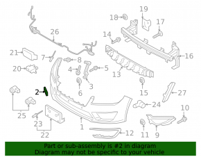 Lincoln MKZ 17-20 Front Bumper Tow Hook Cap