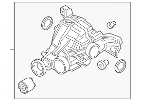 Rear differential gearbox Porsche Cayenne 19-26 2.9T, 3.0T