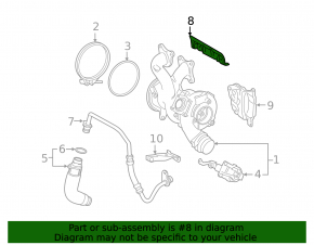 Exhaust manifold protection BMW X5 G05 19-23 upper