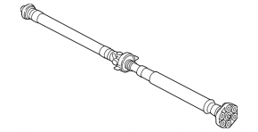 Propeller shaft BMW X3 F25 13-17 2.0T type 2, cracked coupling