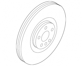 Front left brake disc Volvo C40 22-24 345/30mm