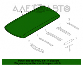 Roof metal Mini Cooper Clubman R55 07-14