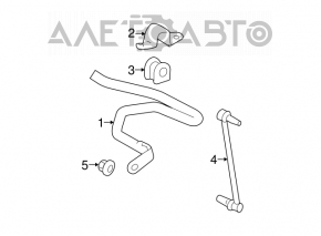 Front stabilizer Toyota Prius 30 10-15 rusty