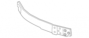 Front bumper reinforcement for Lexus IS300 IS350 21-22 rest, F Sport