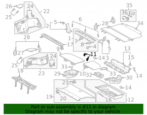 Rear Luggage Compartment Latch, Left, Lexus RX300 RX330 RX350 RX400h 04-08