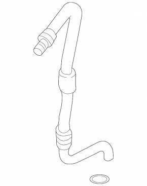 Gearbox cooling pipe VW Tiguan 09-17 feed
