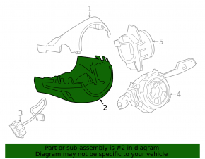 Steering column frame BMW 3 F30 12-18 2 parts