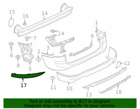 Rear left reflector BMW X1 F48 20-22