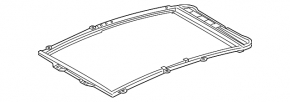 The hatch mechanism of the Toyota Prius V 12-17 frame