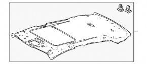 Toyota Camry v70 18-24 gray headliner for sunroof
